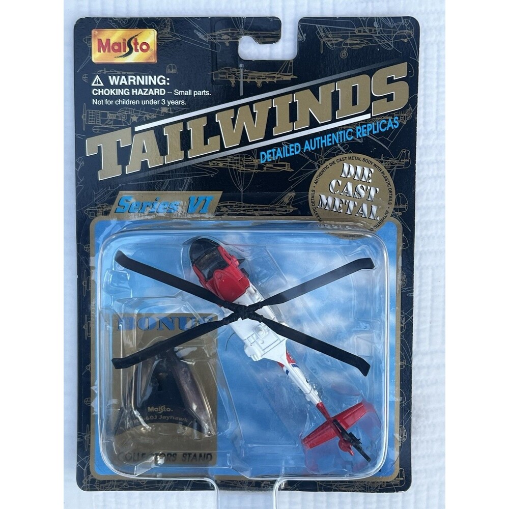 2001 Maisto Tailwinds HH-60J Jayhawk US Coast Guard Diecast Helicopter Sealed